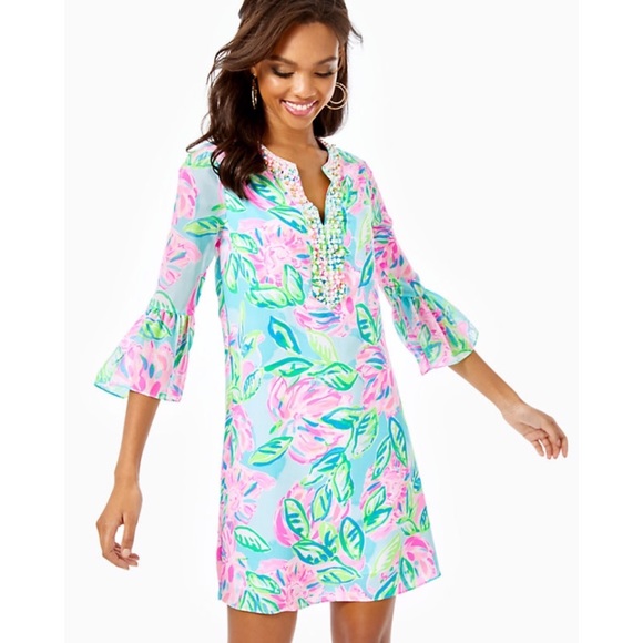 Lilly Pulitzer Dresses & Skirts - NWT Lilly Pulitzer Elena silk dress Sz small